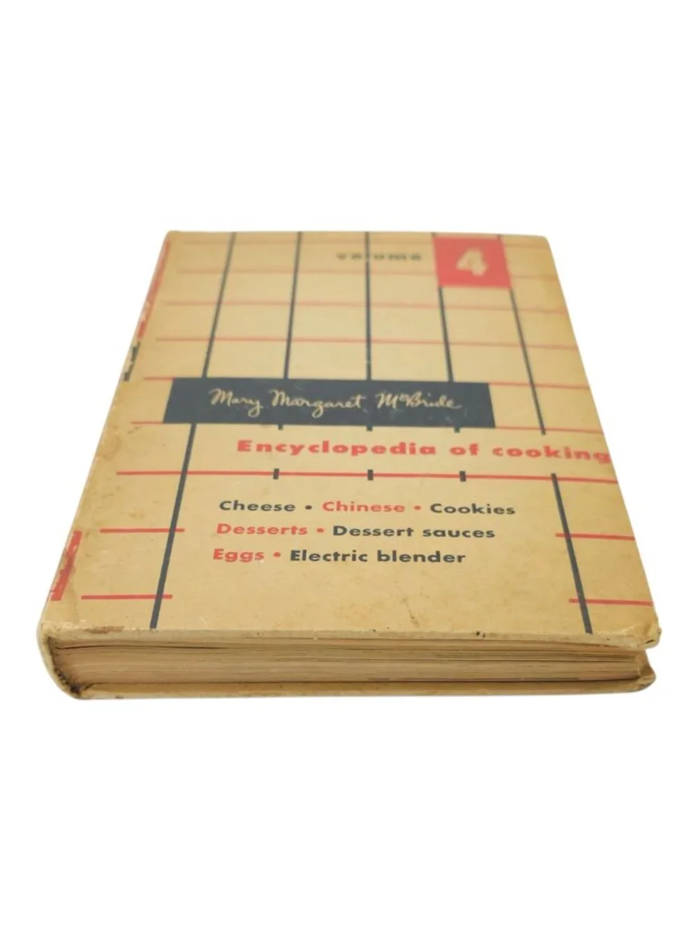 Mary Margaret McBride Encyclopedia of Cooking Volume 4 Vintage 1958 Cookbook HC
